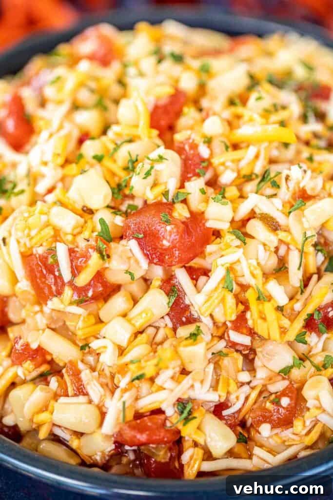 bowl of cheese and corn salsa dip