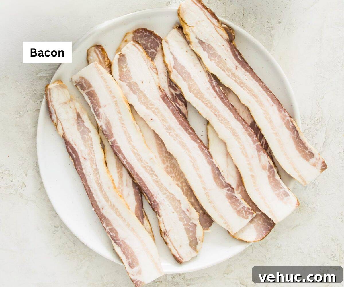 Crispy Instant Pot Bacon in Minutes: Tender, Savory Results 2 A plate with uncooked bacon on it.
