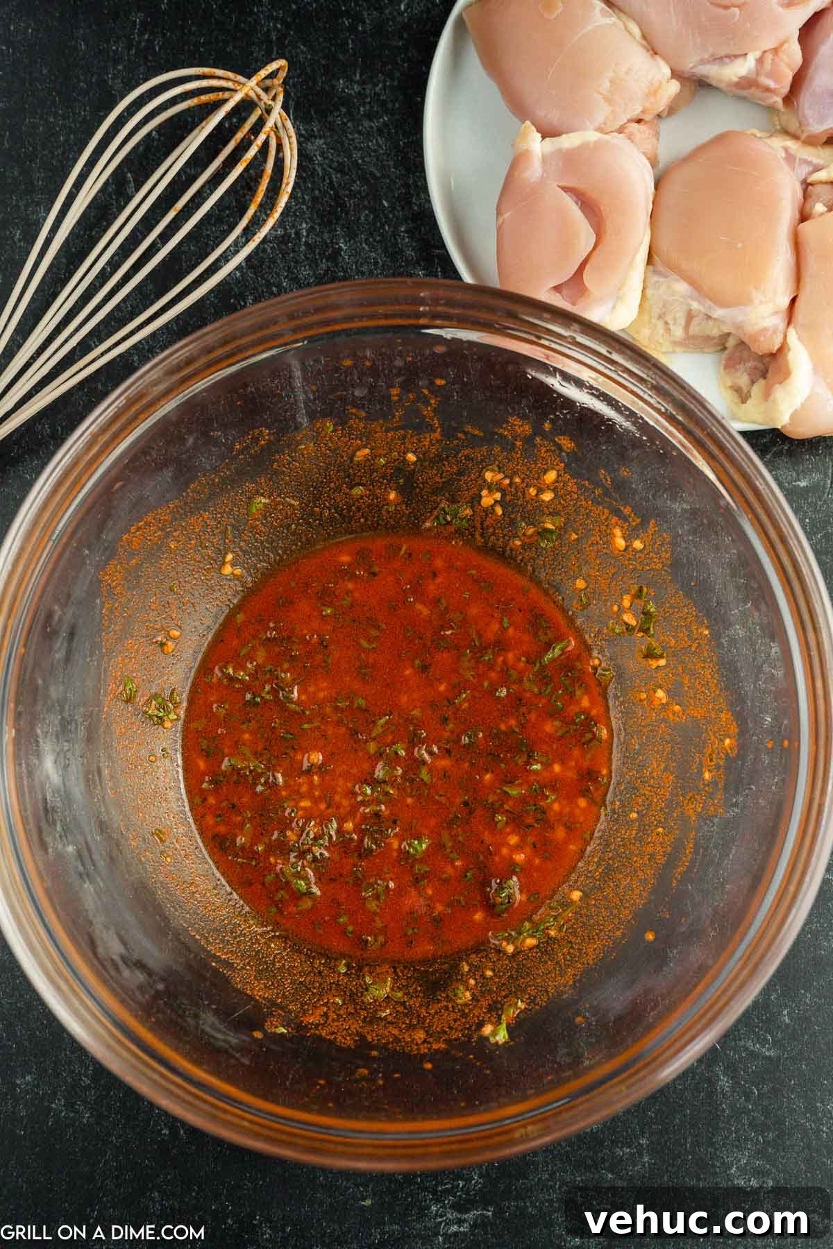 Marinating chicken