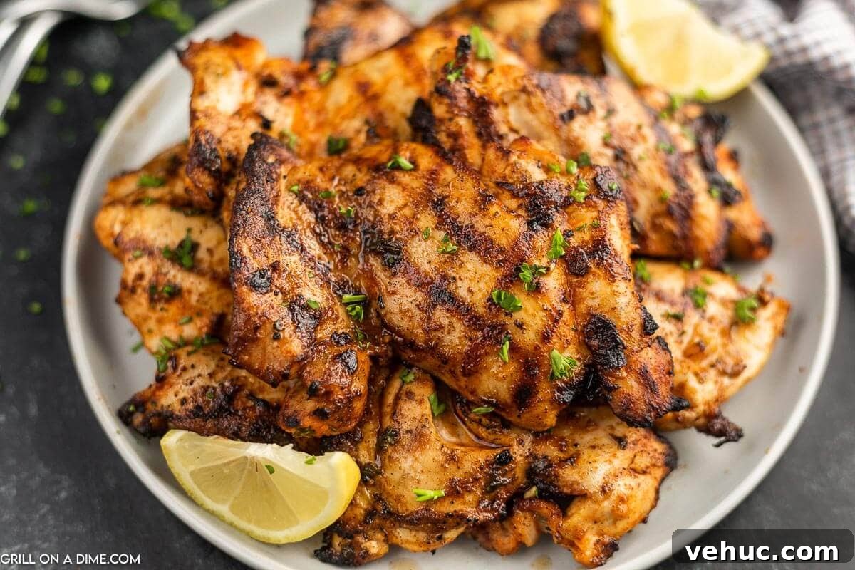 Stored grilled chicken