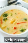 Creamy Broccoli and Cauliflower Soup Recipe for Comfort Meals 5 close up photo of Broccoli and Cauliflower Soup