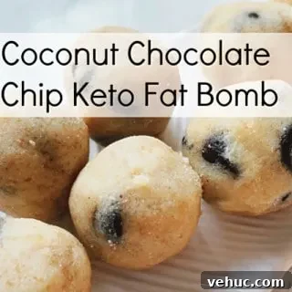 Coconut Chocolate Chip Fat Bomb - Keto