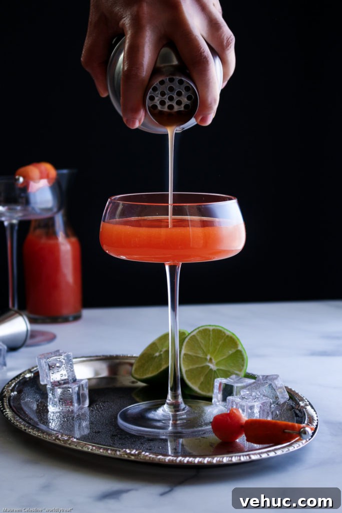 Papaya Mandarin Rum Cocktail Recipe — Tropical Citrus Drink 4 Papaya Mandarin Rum Cocktail