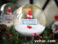 DIY Solar North Pole Snow Globe