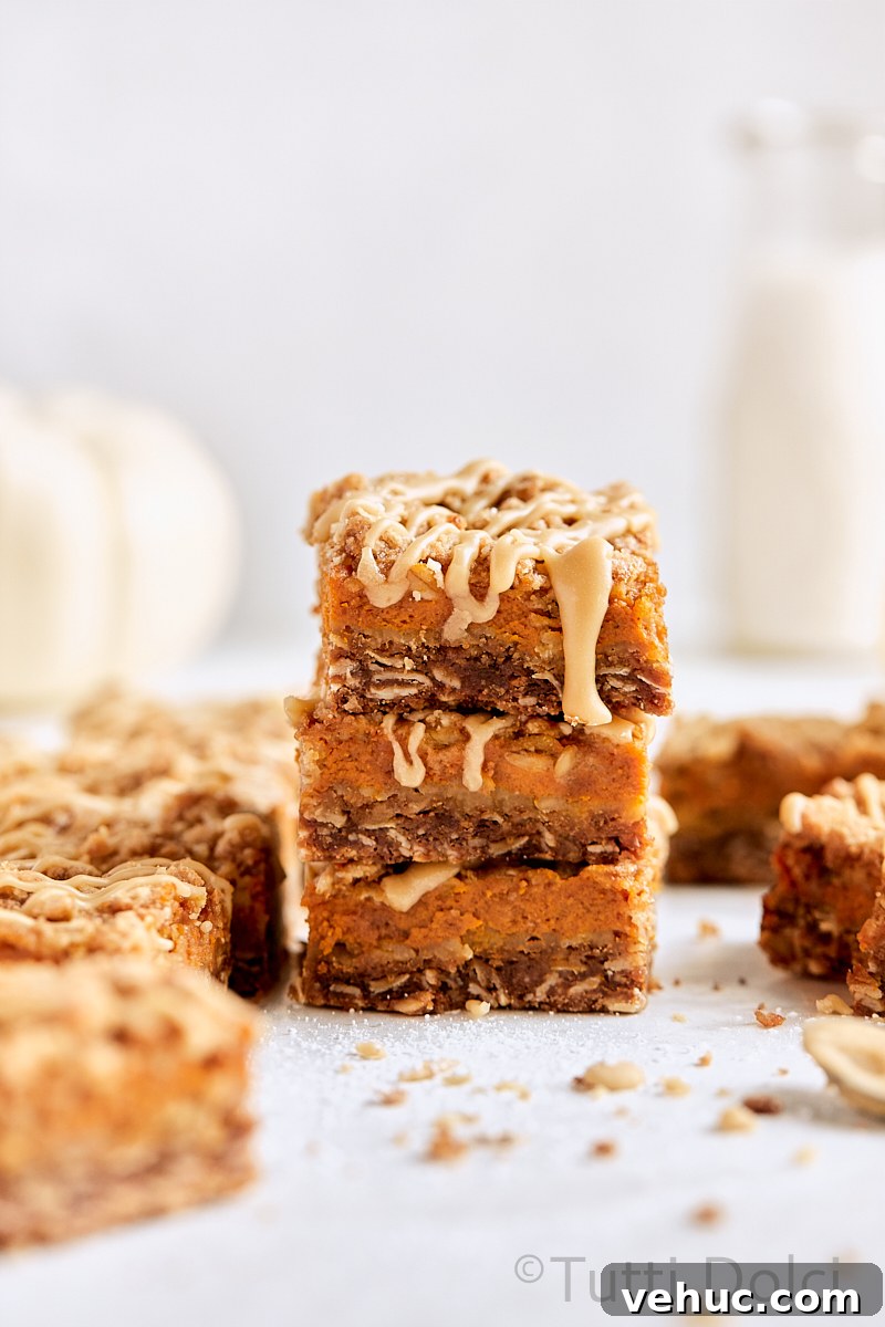 Pumpkin Pie Crumble Bars Recipe — Fall Dessert Bars 3 Pumpkin Pie Crumble Bars
