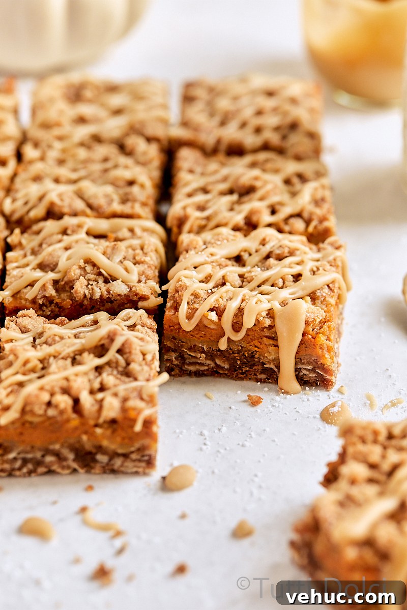 Pumpkin Pie Crumble Bars Recipe — Fall Dessert Bars 4 Pumpkin Pie Crumble Bars