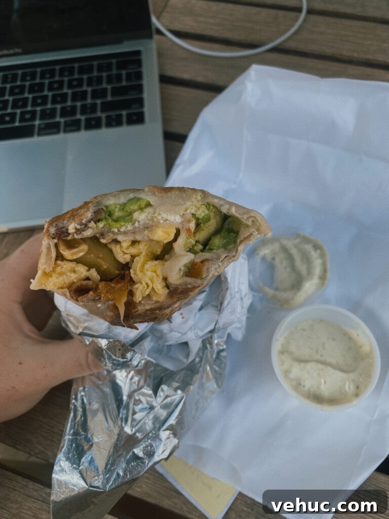 Skier’s Breakfast Burrito | Beaumont Bakery Guide 3 breakfast burrito