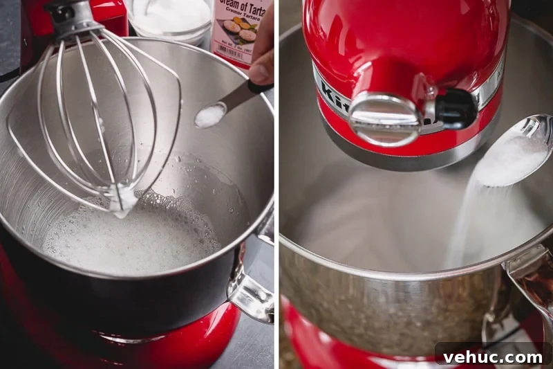 How to Make Perfect Meringue: Techniques, Tips & Troubleshooting 4 Everything you need to know about making a meringue. Plus, 6 tips to achieve the most stable French meringue and visual cues for 3 stages of meringue. #meringue