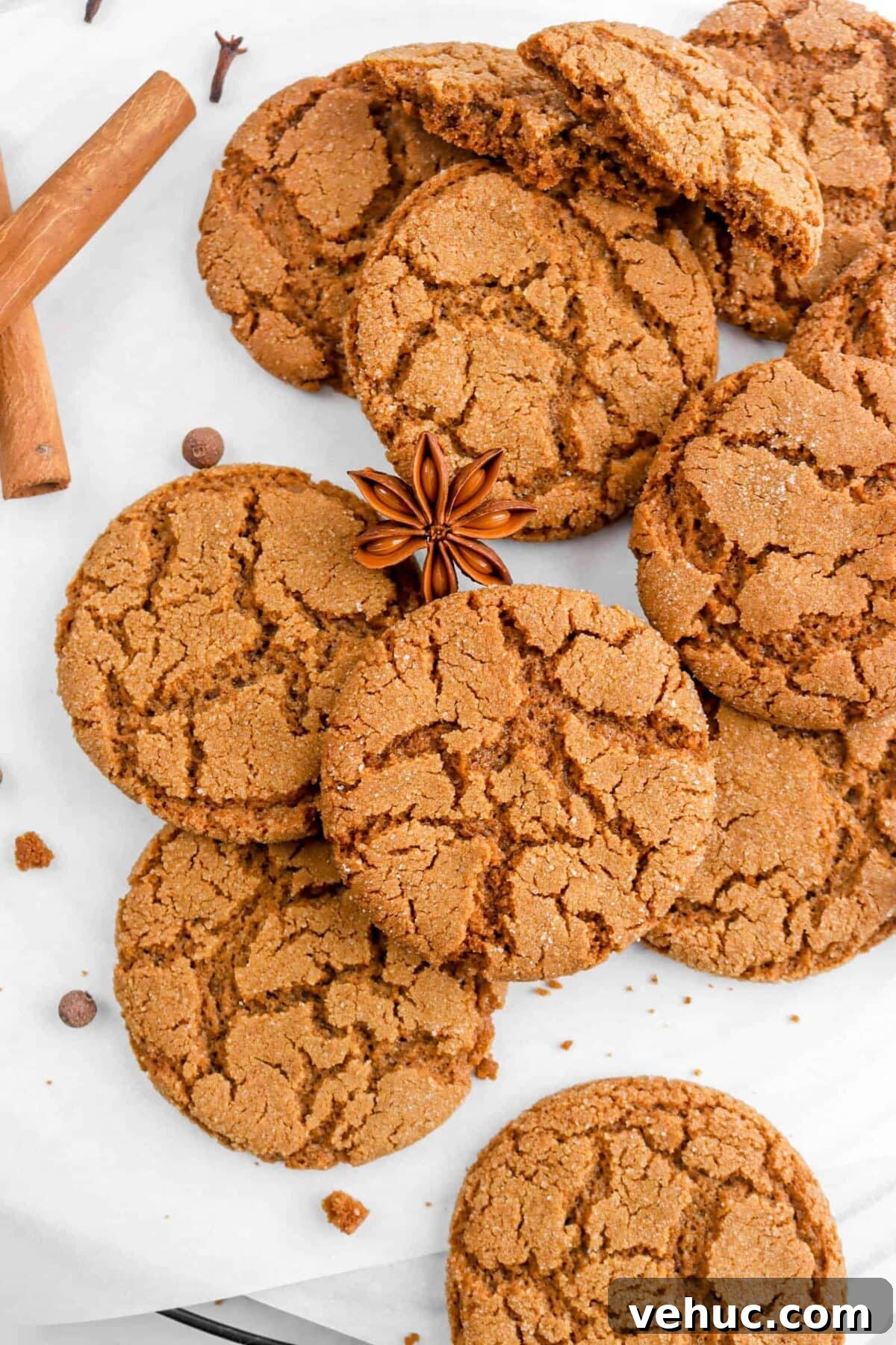 Top 21 Most-Loved Recipes of 2021: Trending Dishes You’ll Want to Try 7 overhead shot cookies with star anise and two cinnamon sticks