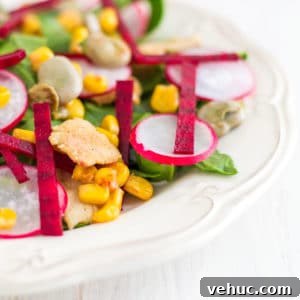 Chicken Salad with Lima Beans, Roasted Beets & Baby Spinach 4 img 2678 3