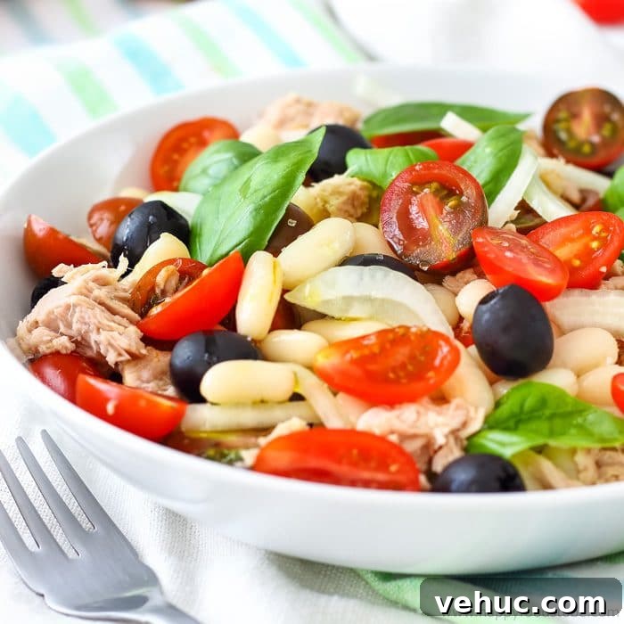 Chicken Salad with Lima Beans, Roasted Beets & Baby Spinach 5 Tuna White Bean Salad Image