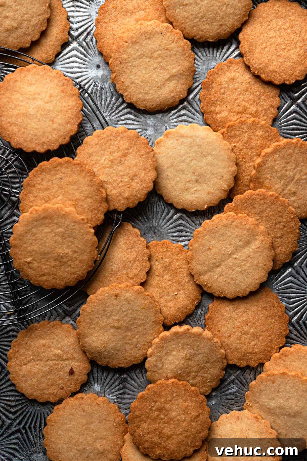 toasted almond shortbread cookies.