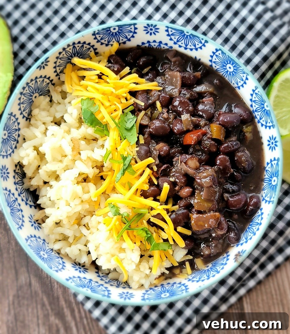 Bowl of Black Bean Soup