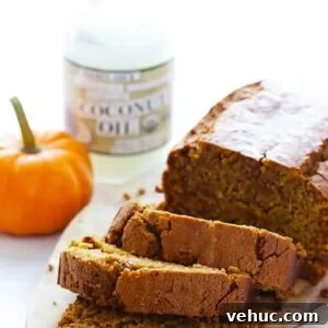 Moist Pumpkin Bread Made with Coconut Oil 2 img 27713 10