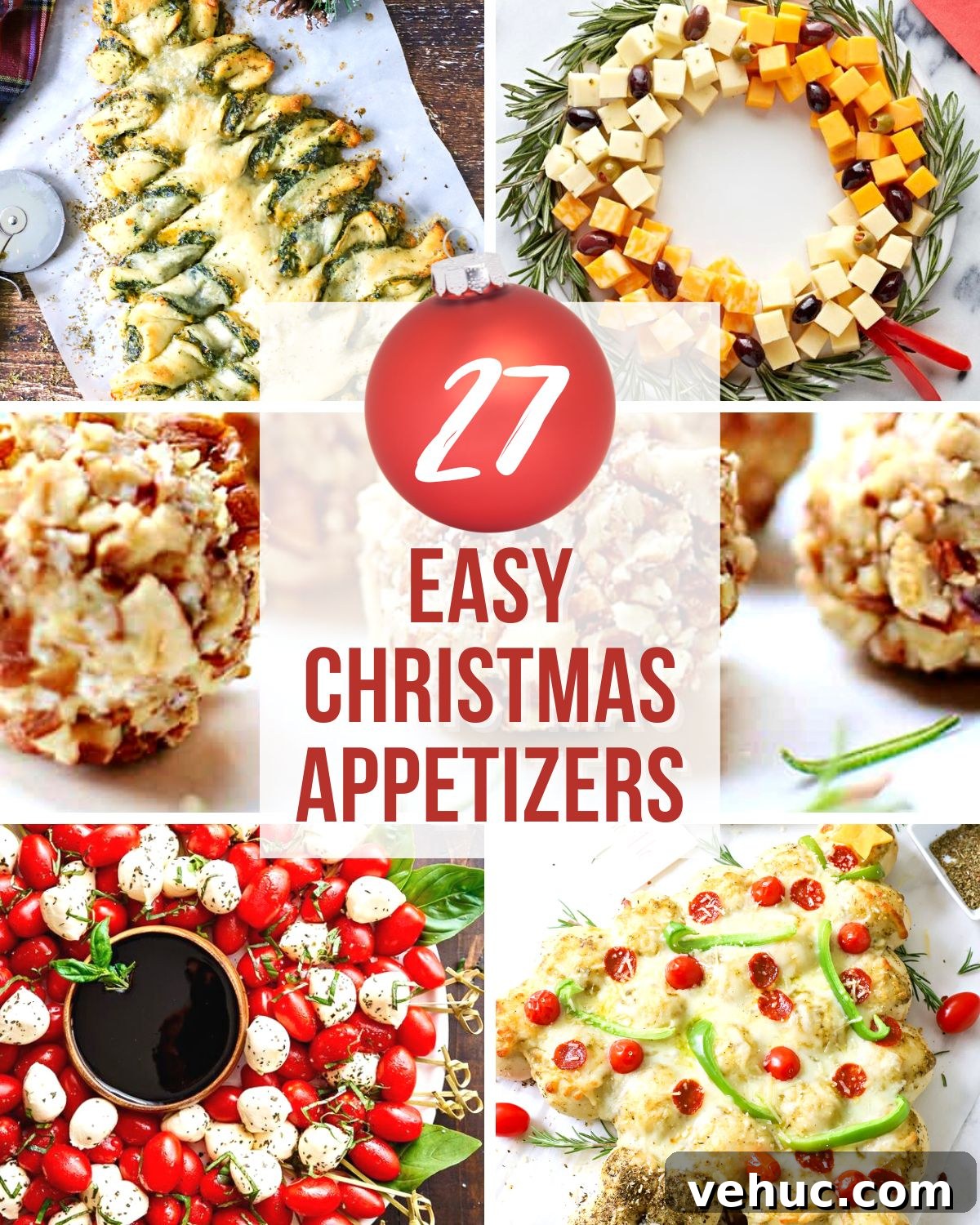 27 Festive Christmas Finger Food Appetizers for Holiday Parties 2 Easy Christmas Appetizer Recipes