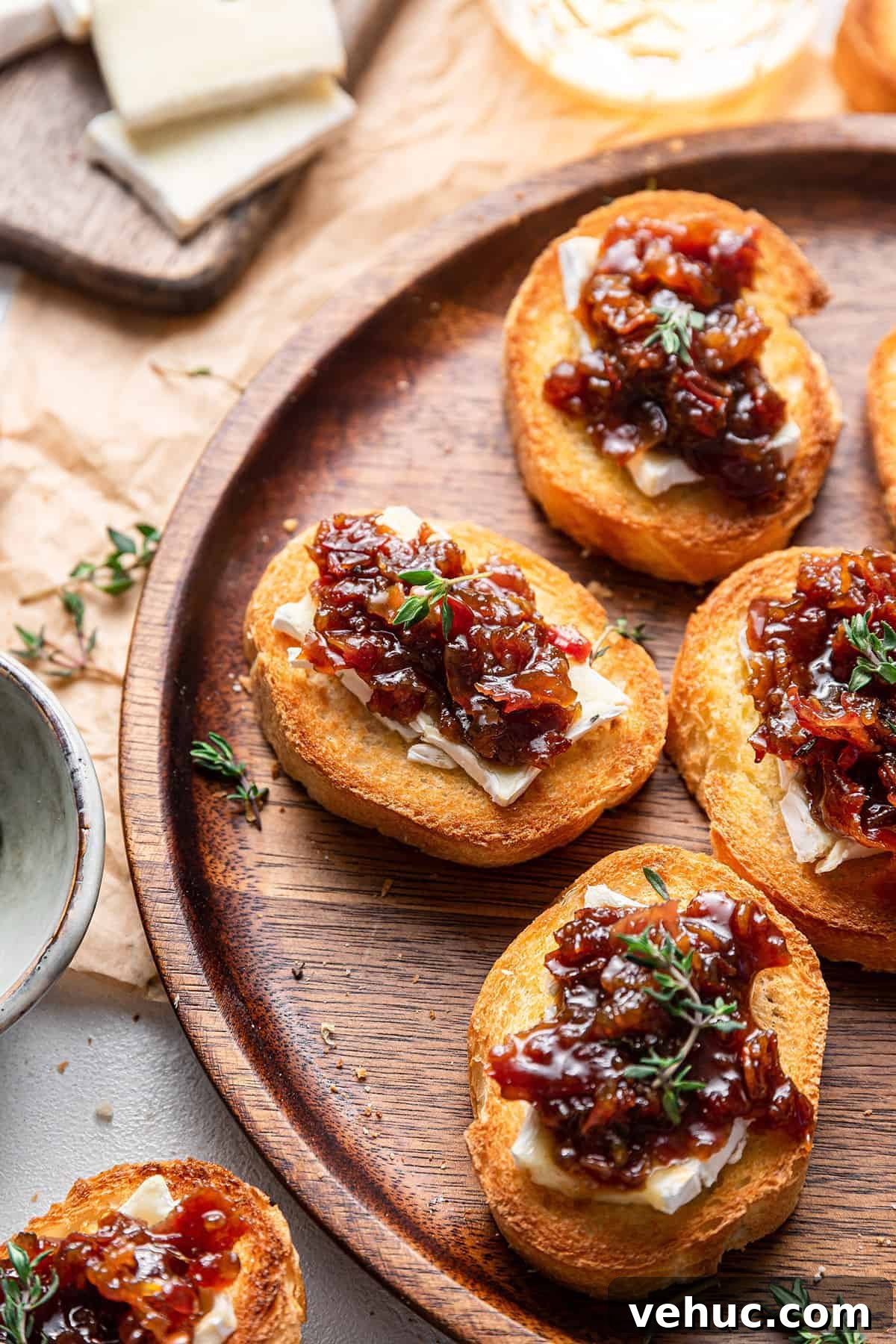 71 Festive Christmas Party Appetizers Your Guests Will Love 24 bourbon bacon jam crostini