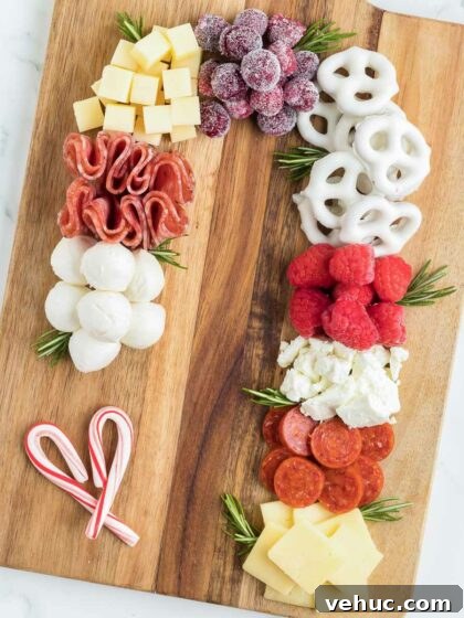71 Festive Christmas Party Appetizers Your Guests Will Love 25 candy cane charcuterie board