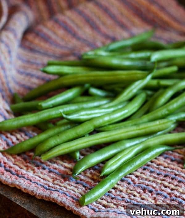 Crispy Bacon Green Beans with Garlic and Caramelized Onions 3 Roasted Green Beans with Parmesan and Basil - Get the easy and delicious side dish recipe on RachelCooks.com