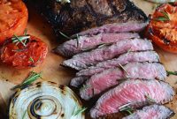 Grilled Balsamic Steak with Blue Cheese Butter Sauce
