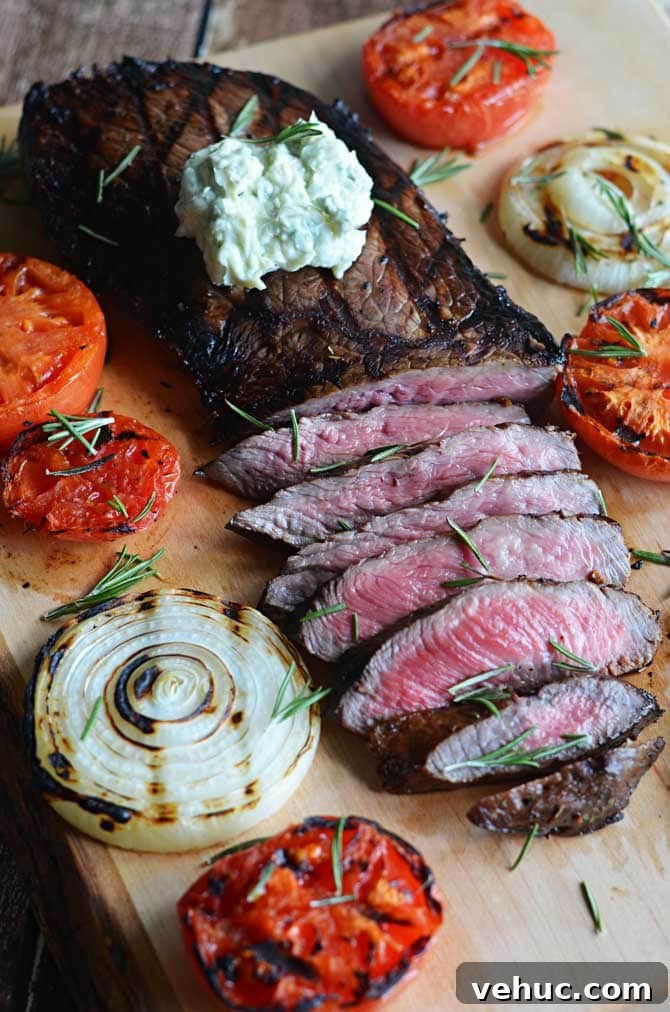Grilled Balsamic Steak with Blue Cheese Butter Sauce 2 Grilled Balsamic Steak with Blue Cheese Butter! | hostthetoast.com