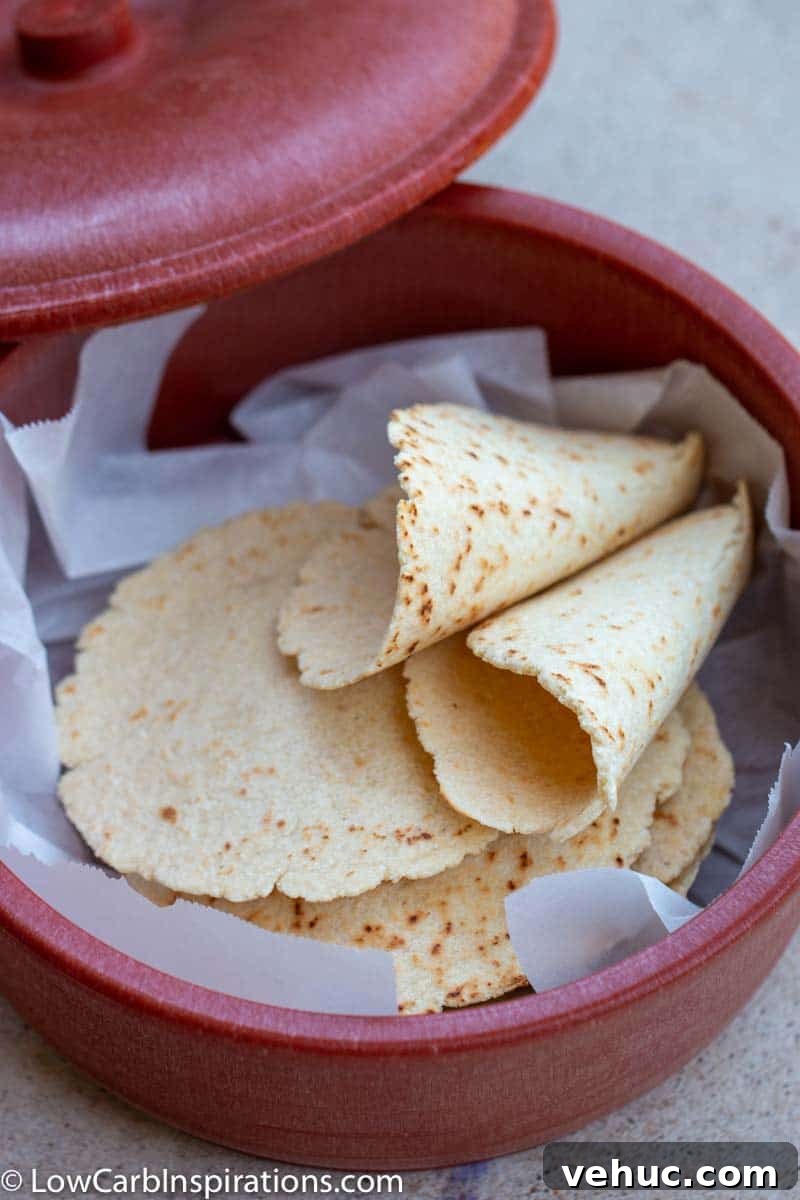 Low-Carb Flour Tortilla Substitute Recipe for Keto Wraps 2 Low Carb Tortilla Recipe (Flour Tortilla Substitute)