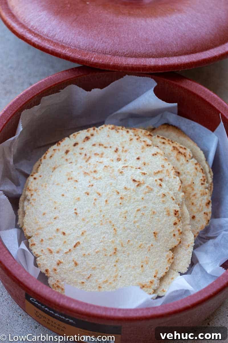 Low-Carb Flour Tortilla Substitute Recipe for Keto Wraps 7 Low Carb Tortilla Recipe (Flour Tortilla Substitute)