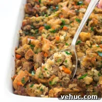 Savory Sausage and Herb Stuffing Recipe for Holiday Dinners 7 img 30247 9