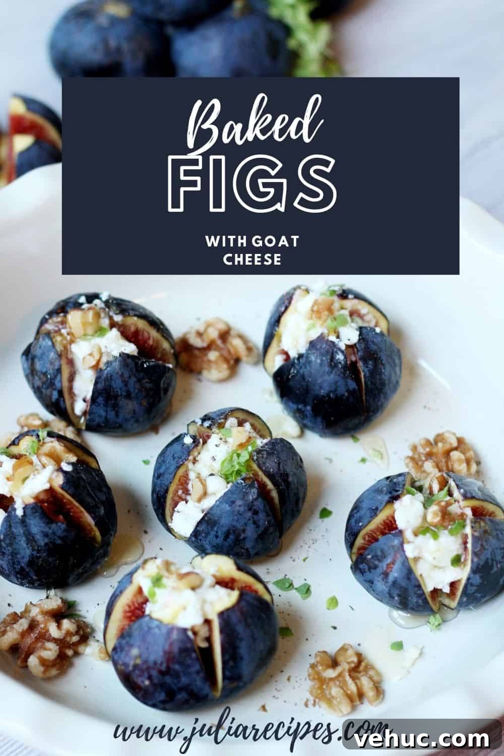 Baked Figs with Goat Cheese and Honey for a Simple Appetizer 8 pin baked figs