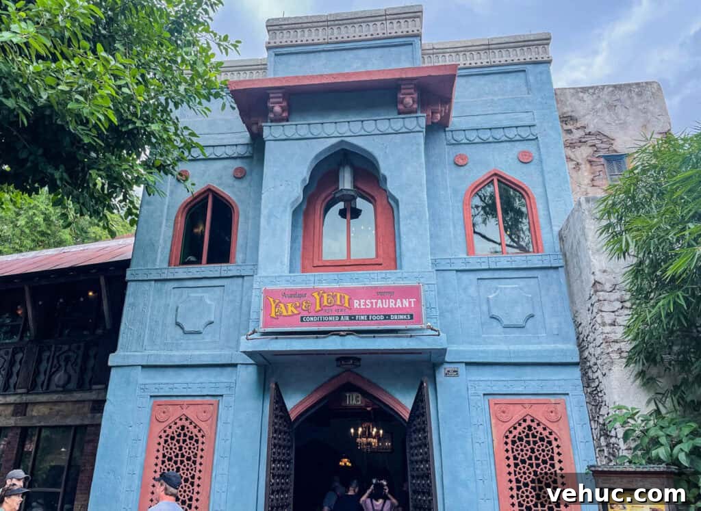 Top and Troubled Eats at Disney's Animal Kingdom: Restaurants Ranked 3 Yak and Yeti entrance to the restaurant.