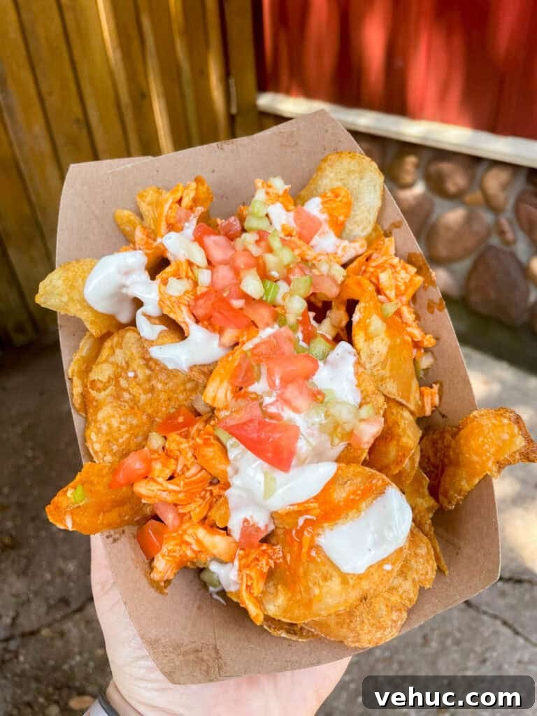 Top and Troubled Eats at Disney's Animal Kingdom: Restaurants Ranked 8 Buffalo Chicken Chips from Trilo-Bites.