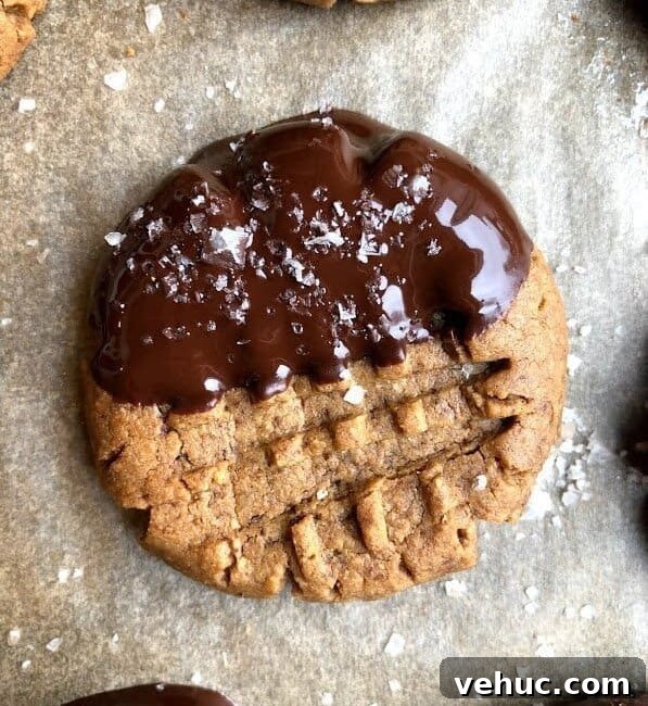 three ingredient peanut butter cookie on tray