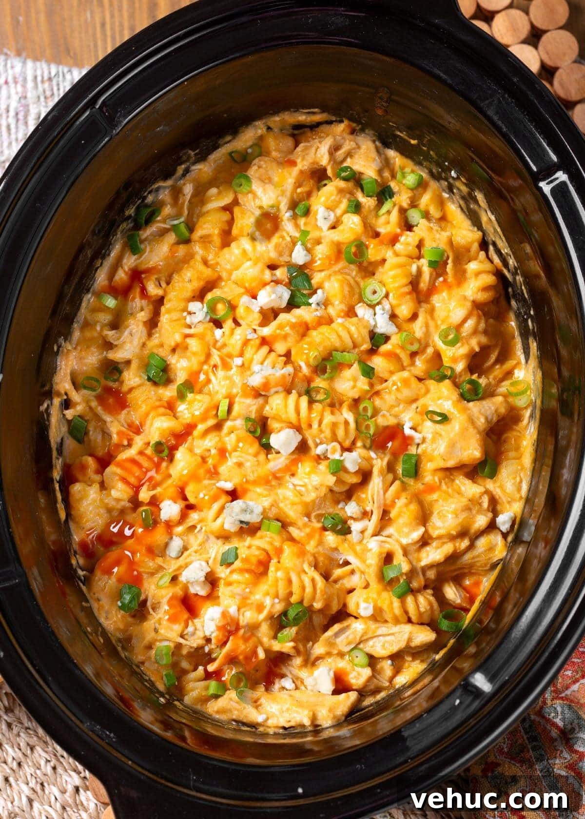 Slow-Cooker Buffalo Chicken Mac and Cheese Recipe 2 Crockpot Buffalo Chicken Mac and Cheese