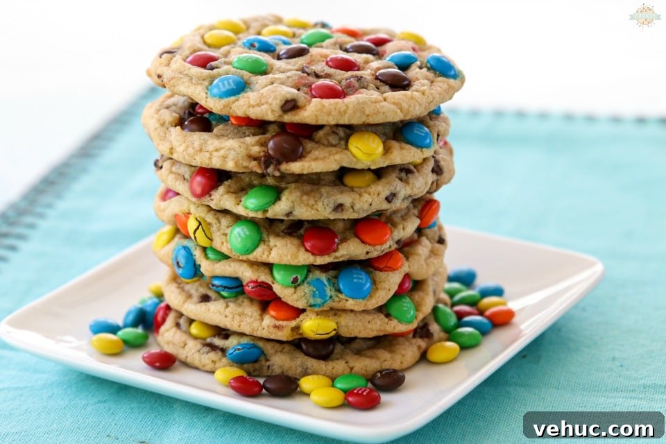Soft M&M Cookies Recipe — Chewy, Colorful Chocolate Chip Cookies 3 Best M&M Cookies