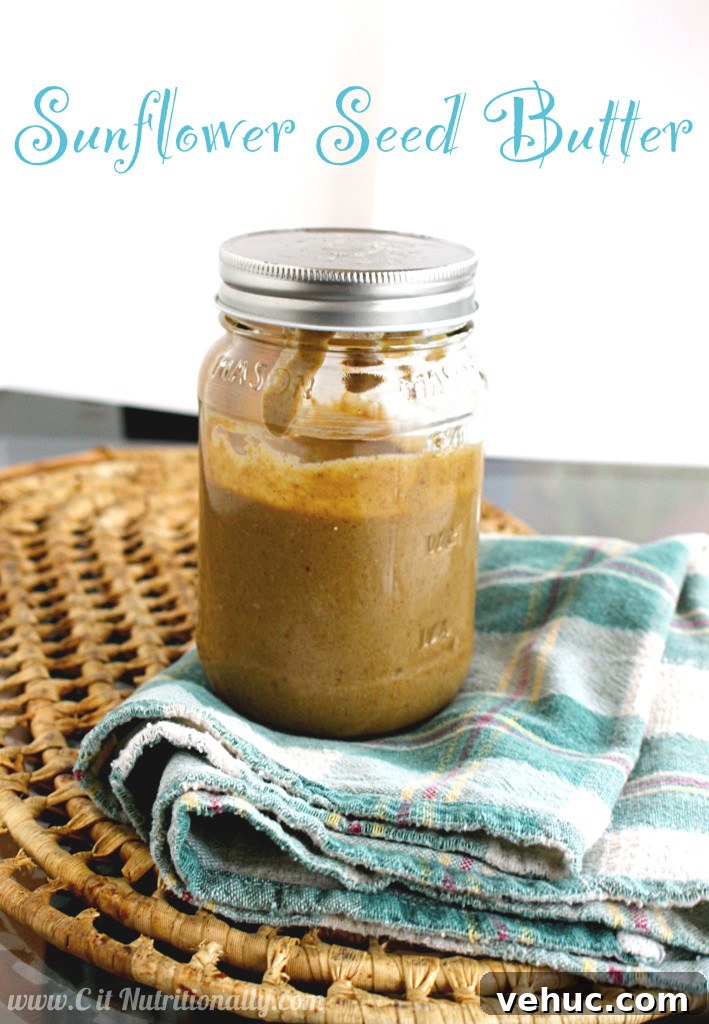Homemade Sunflower Seed Butter — No Added Sugar 4 Homemade Sunflower Seed Butter | C it Nutritionally
