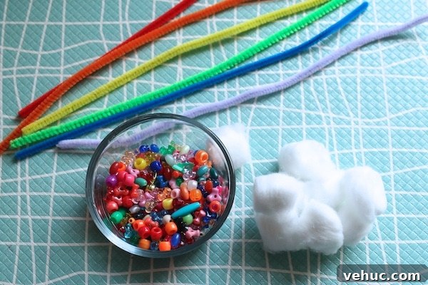 Beaded Rainbow Sun Catcher Craft for Kids: Step-by-Step Guide 4 supplies