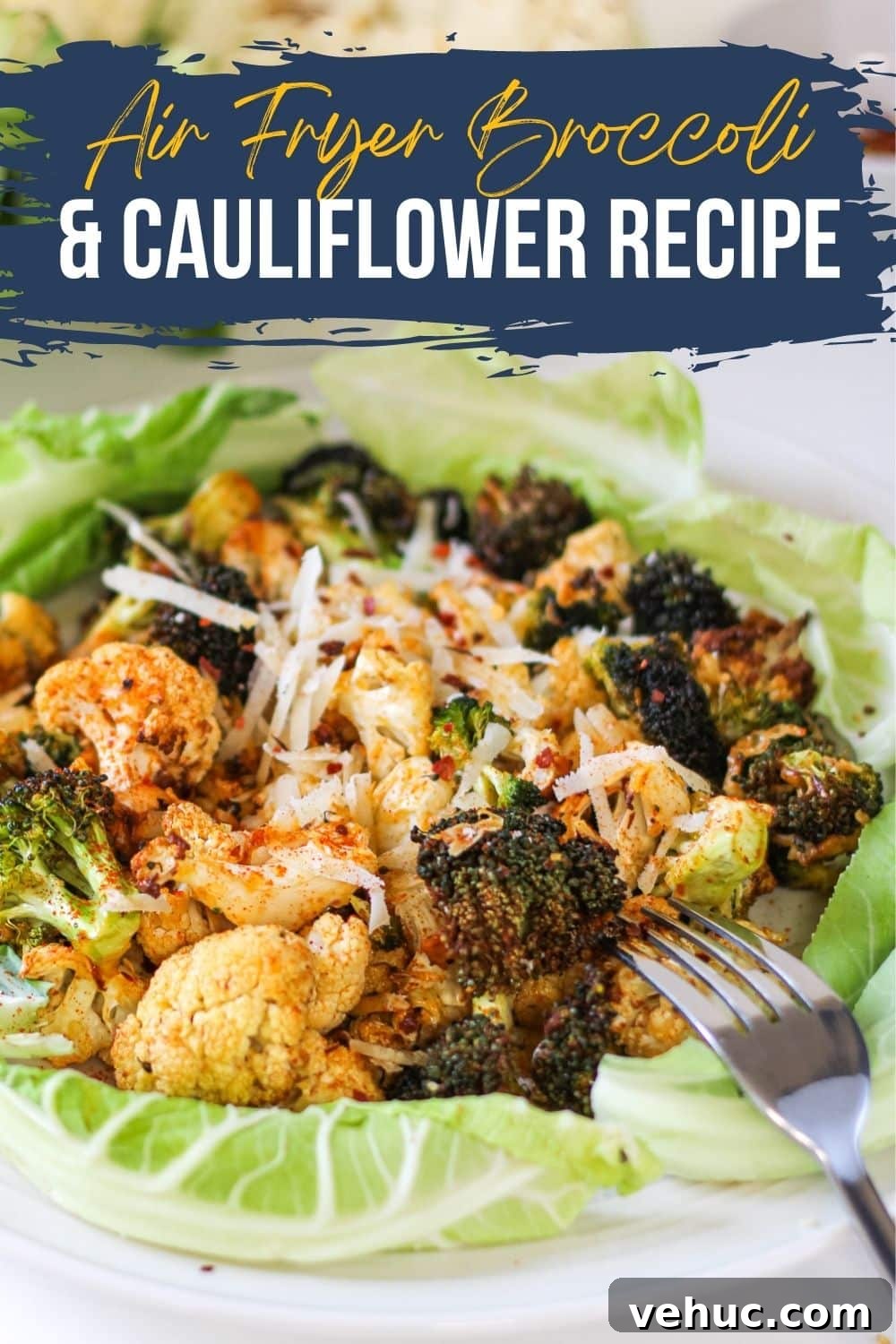Crispy Air Fryer Broccoli and Cauliflower Recipe 2 air fried broccoli and cauliflower in the air fryer