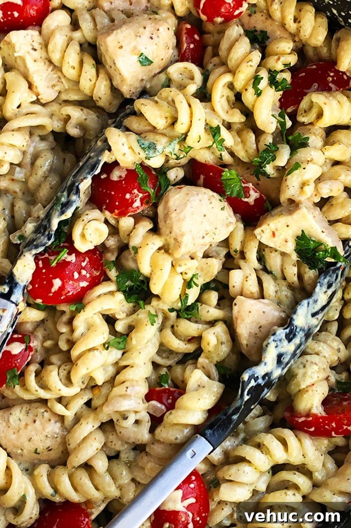 Creamy One-Pot Chicken Pesto Pasta Recipe 3 One Pot Creamy Pesto Chicken Pasta