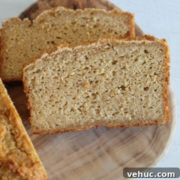 Gluten-Free Oat Bread Recipe with Vegan Option 16 slice of gluten free oat bread.