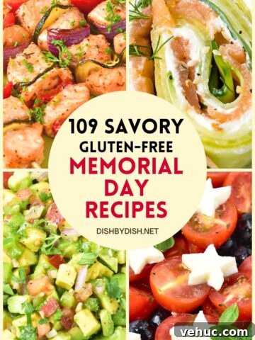Savory recipe collage