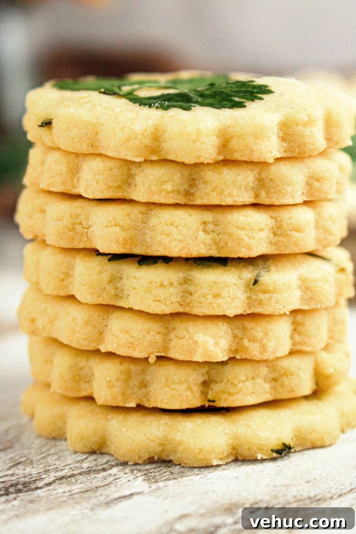 Savory Gluten-Free Parmesan Cookies Recipe 3 Parmesan herb cookies on a board