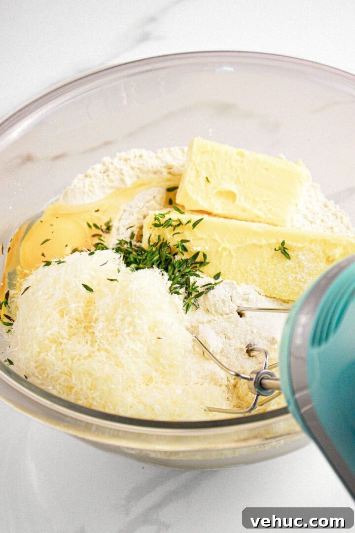 Savory Gluten-Free Parmesan Cookies Recipe 7 Chilled dough and tools