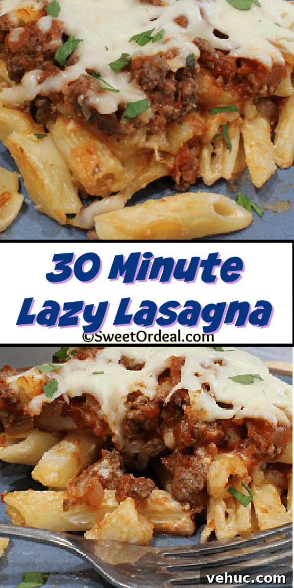 30 Minute Lazy Lasagna smells and tastes delicious, the leftovers are awesome. 30 Minute Lazy Lasagna