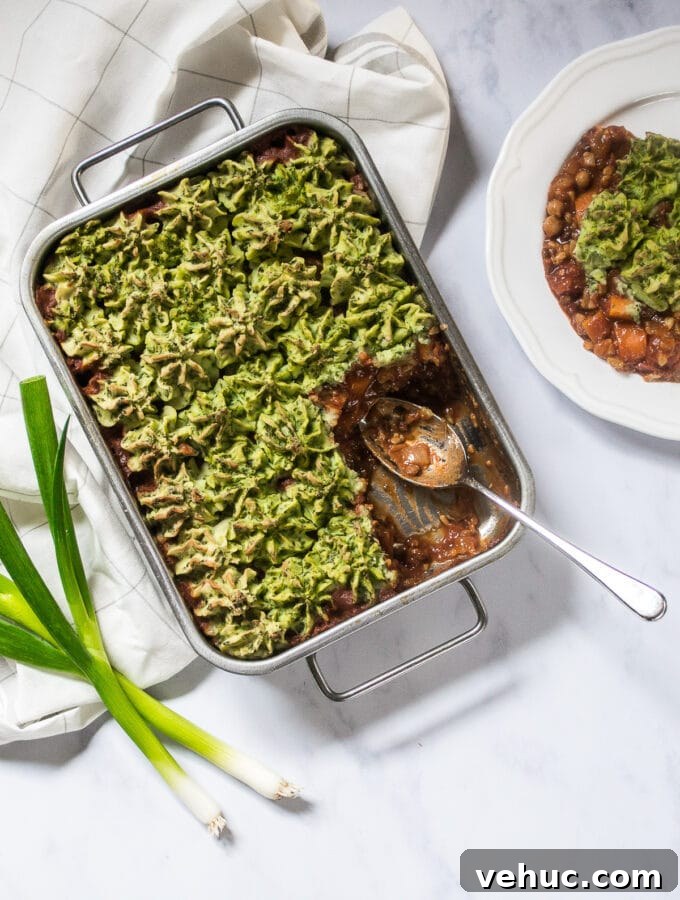 Vegan Cottage Pie with Colcannon Mash