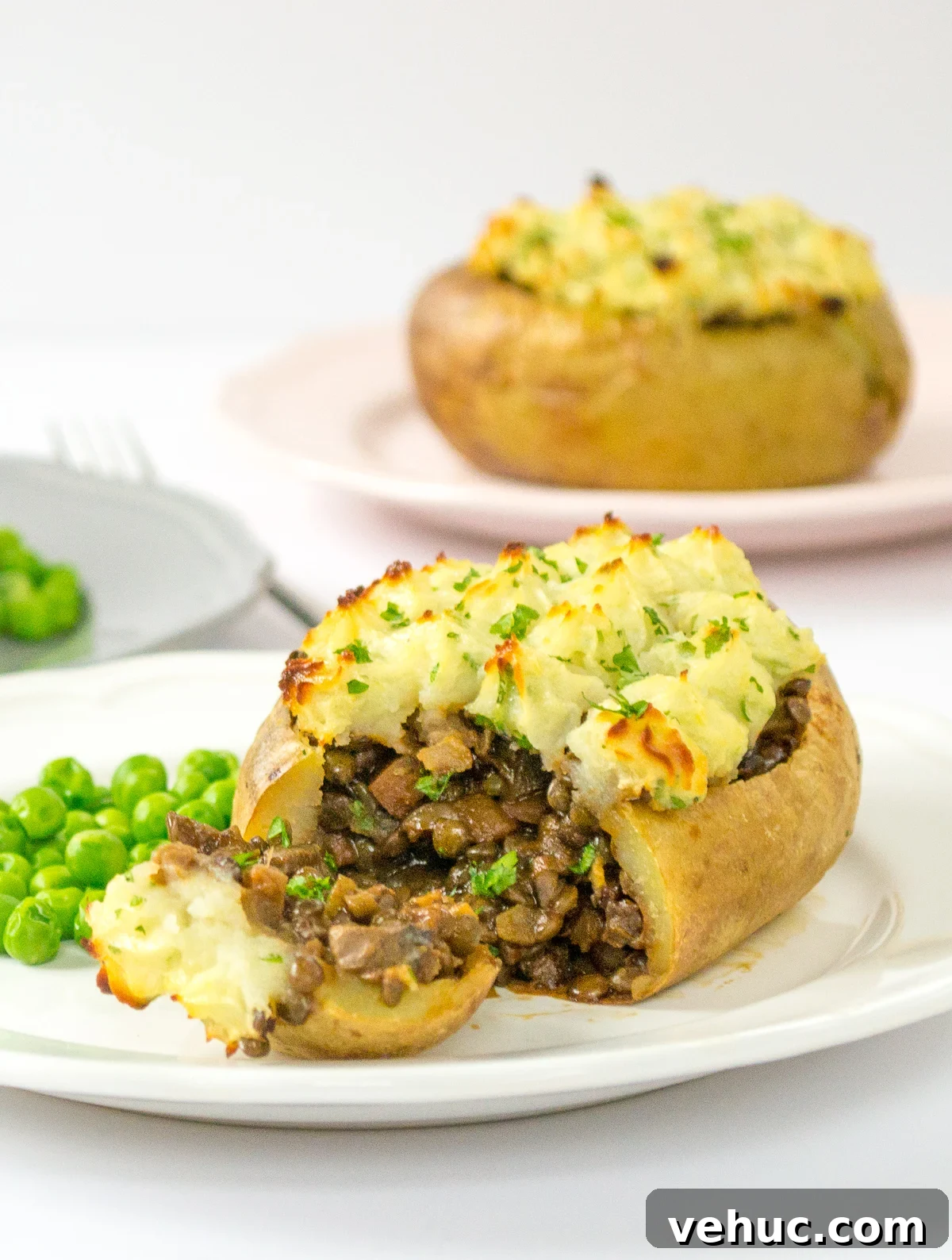 Vegan Shepherd’s Pie with Jacket Potato Topping 8 Vegan Jacket Potato