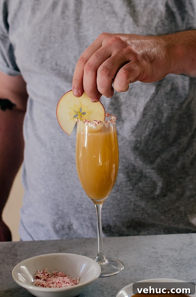 There is nothing like a caramel apple bellini to serve for the holidays