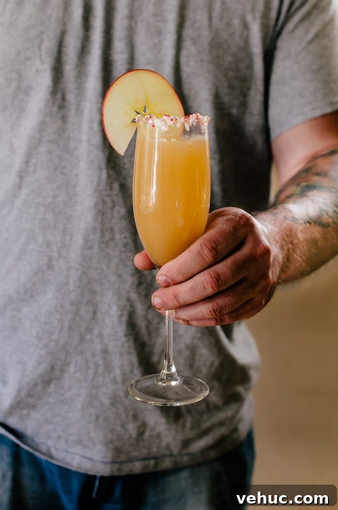 caramel apple bellinis