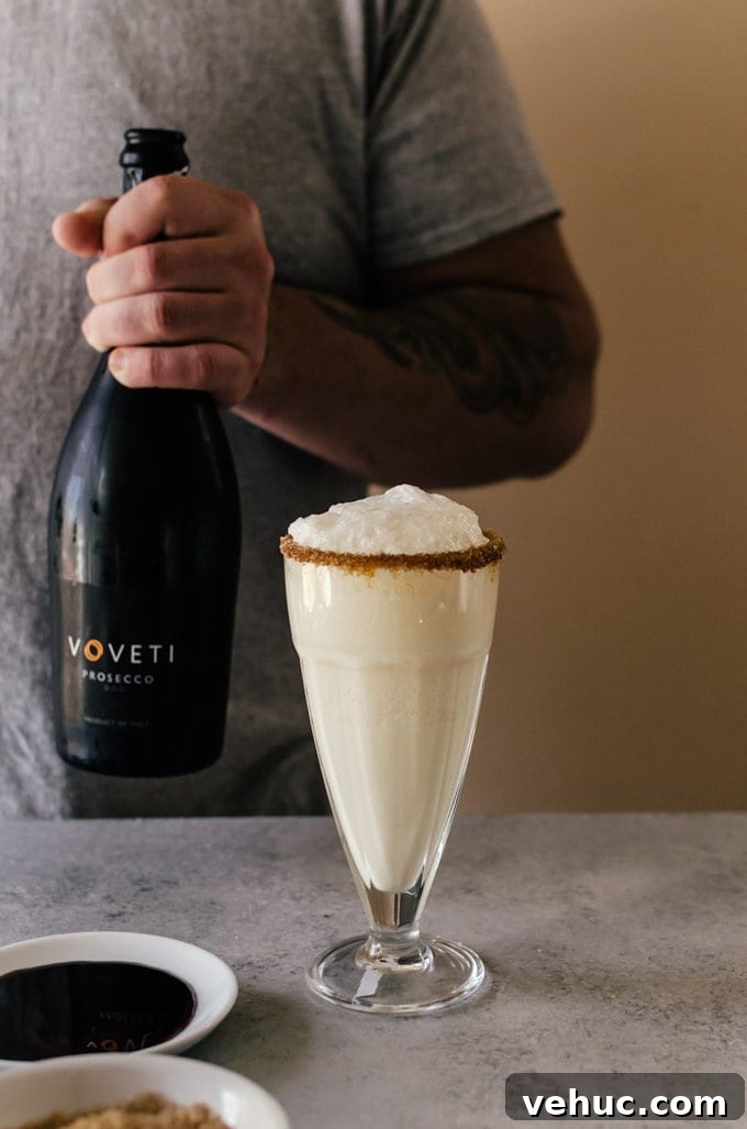 boozy eggnog egg cream