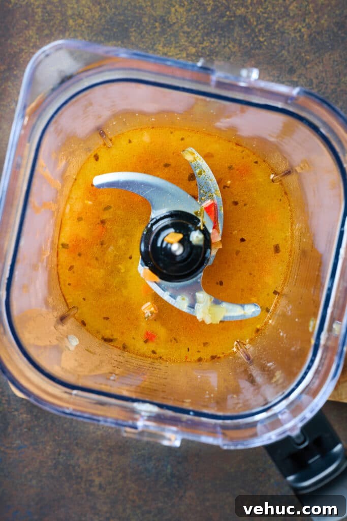 Roasted Poblano and Corn Chowder with Smoky Creaminess 8 A blender with soup