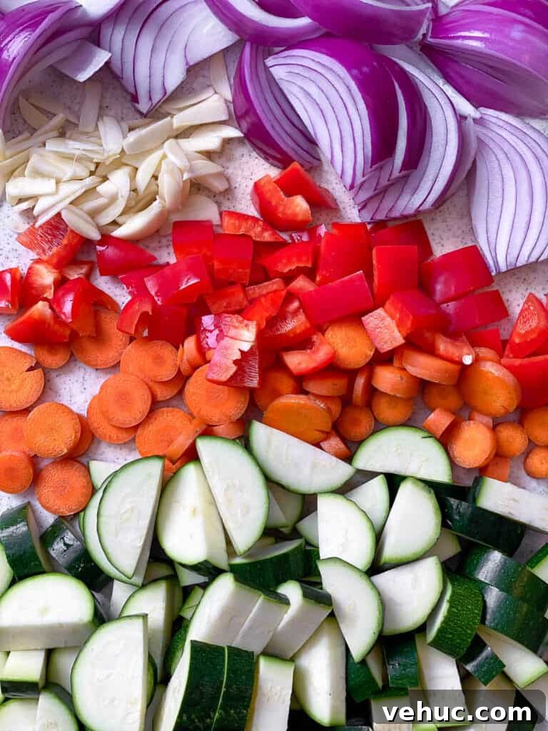 Crispy Garlic Zucchini Stir-Fry Recipe for Weeknight Meals 4 sliced veggies on a surface