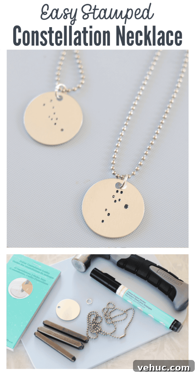 How to Make Stamped Constellation Necklaces (Video) 2 two stamped constellation necklaces